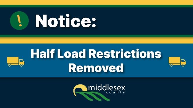 Half Load Restrictions Removed 