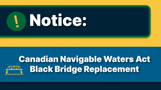 Notice on Blacks Bridge Replacement 