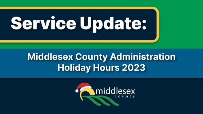 Middlesex County Holiday Hours 2023 