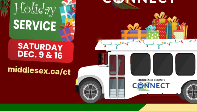 Holiday bus graphic
