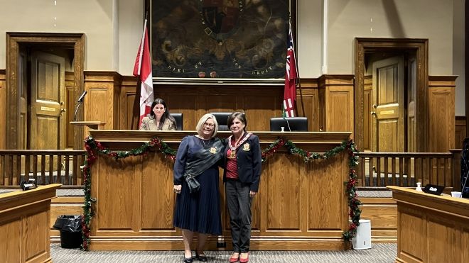 Past Warden Alison Warwick and Warden Cathy Burghardt-Jesson