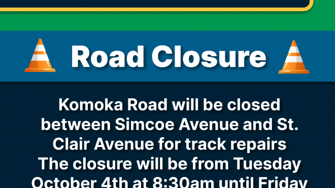 Road closure notice 