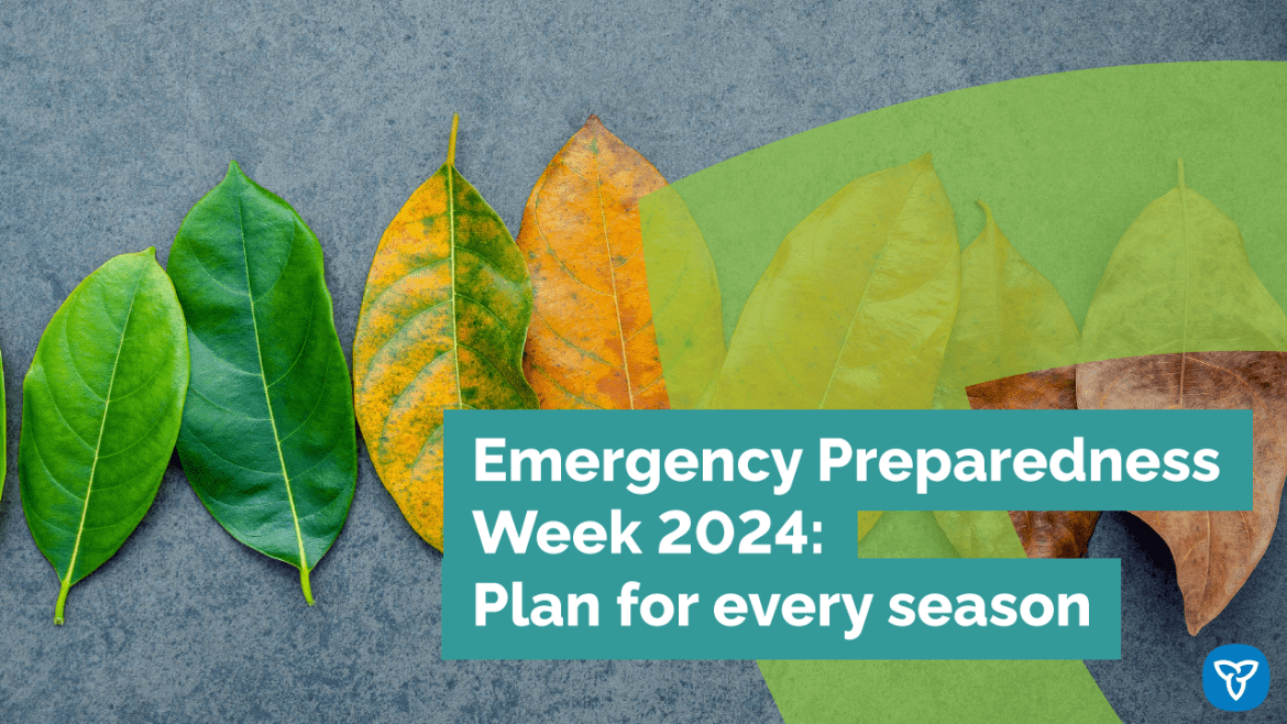 Emergency Preparedness Week: Plan for every season