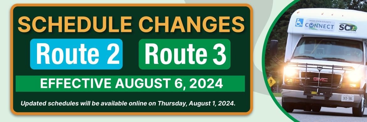 Schedule Changes August 2024