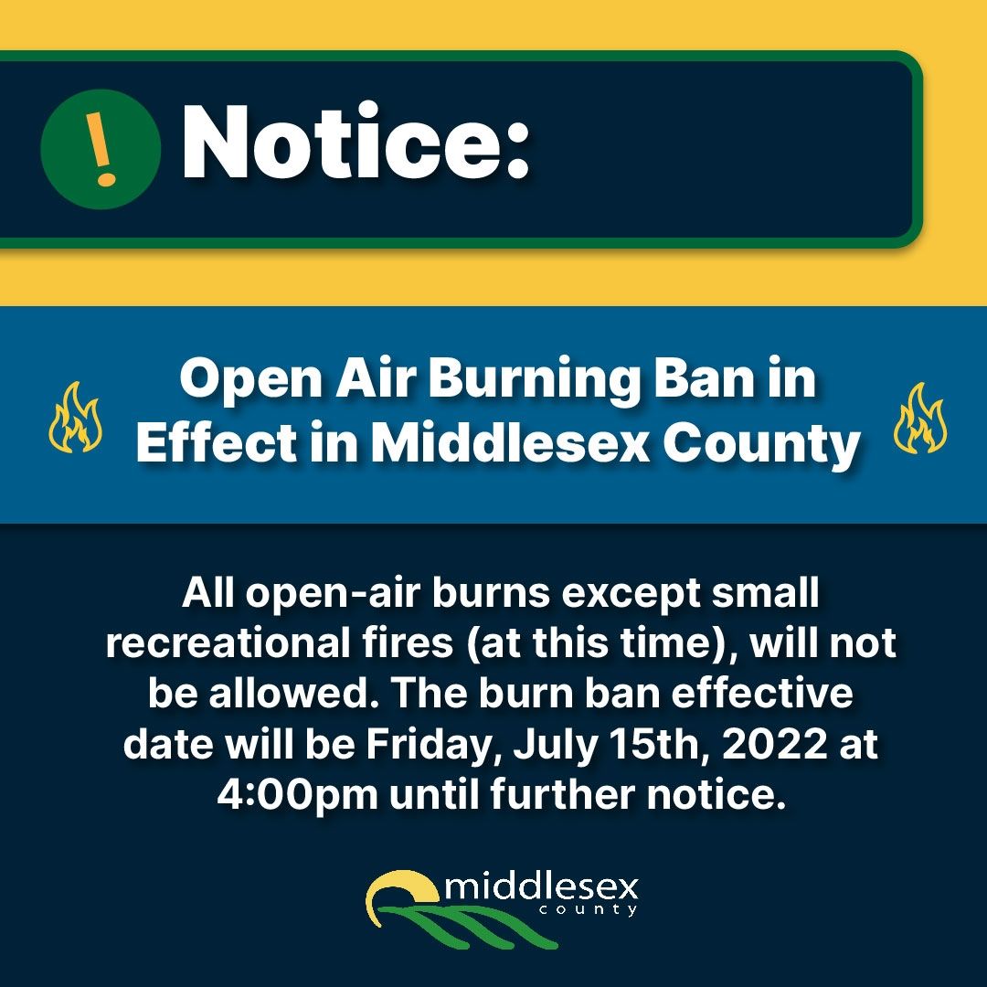 Burn ban in effect July 14 2022