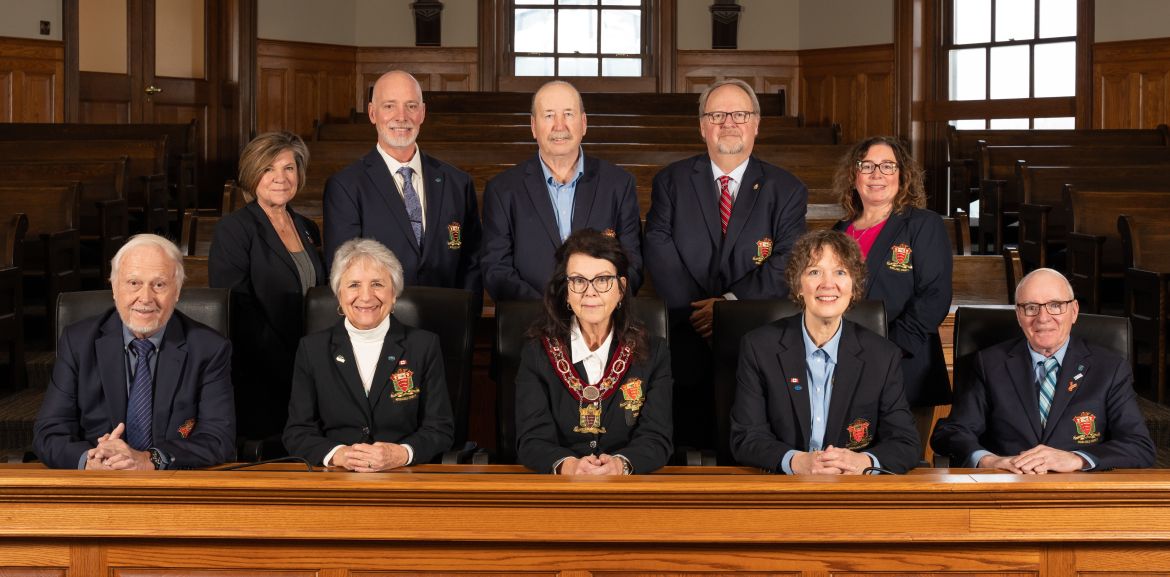 Image of members of County Council members inside council chambers