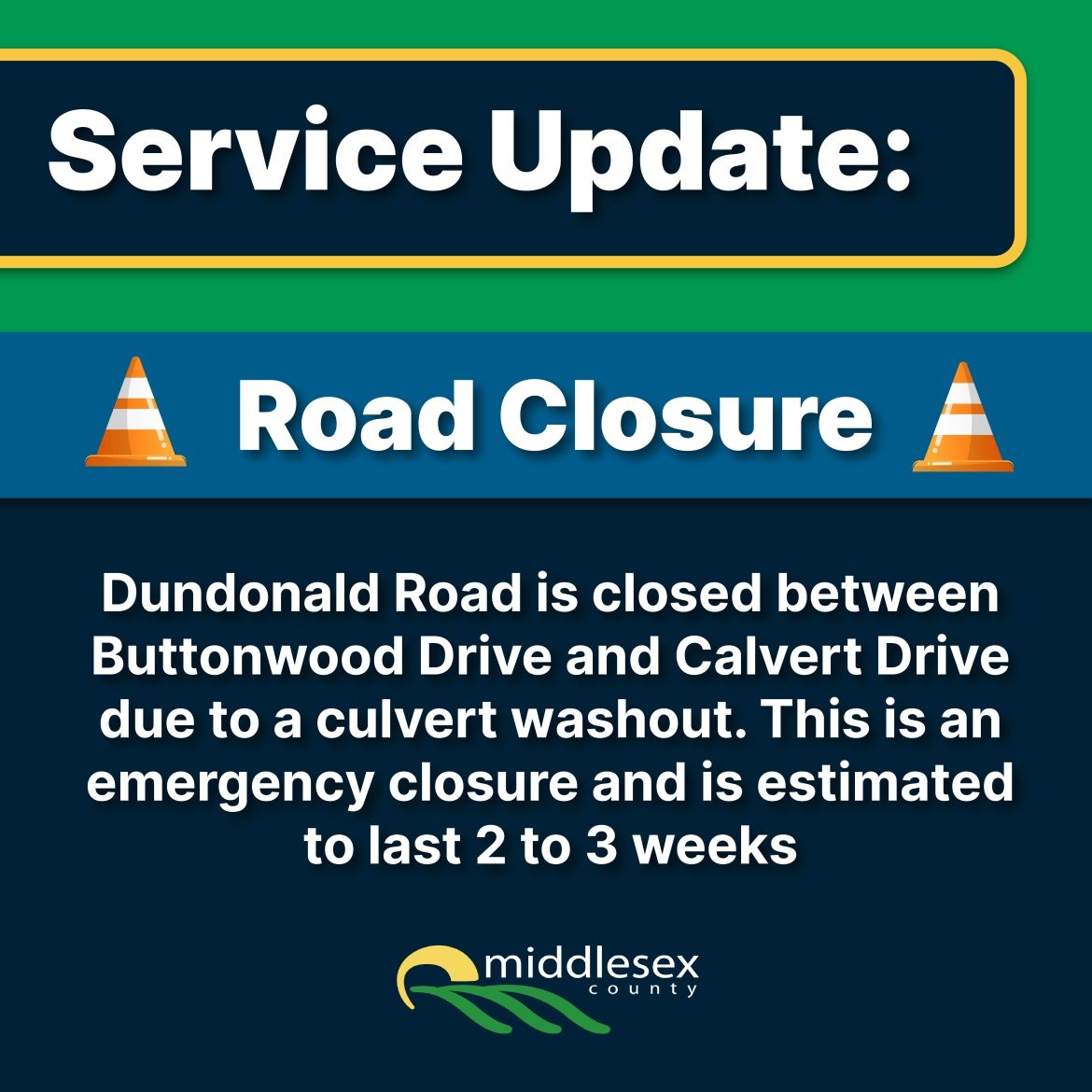 Dundonald Road Closure
