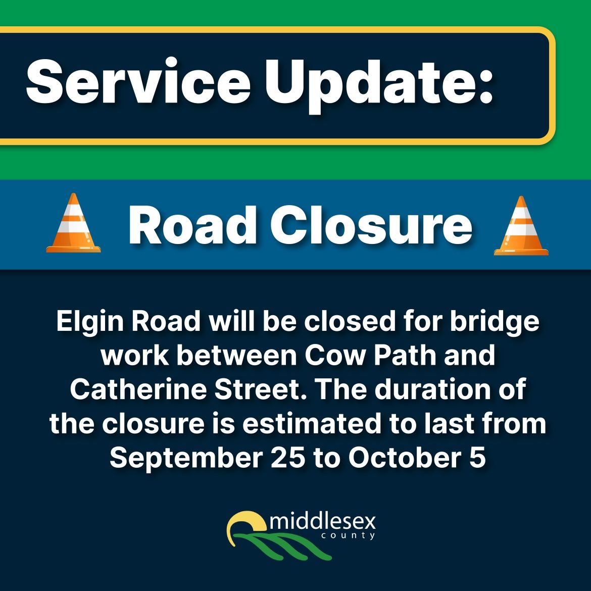 Elgin Road Closed