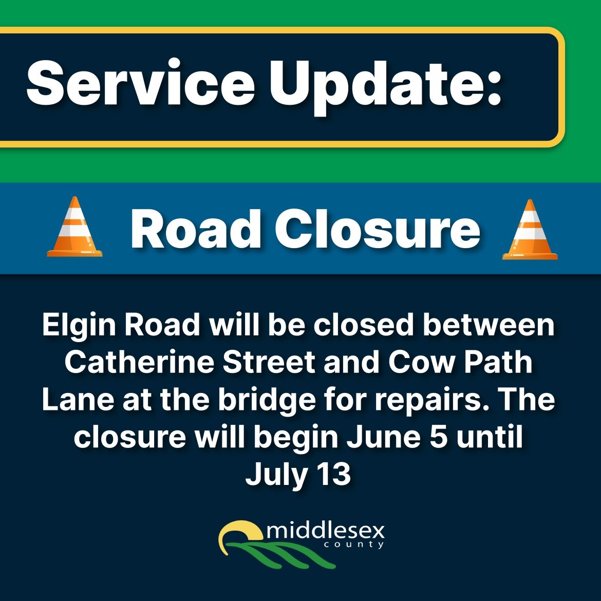 Elgin Road Closed