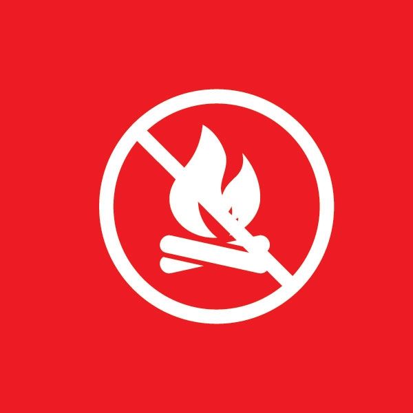 No open fires