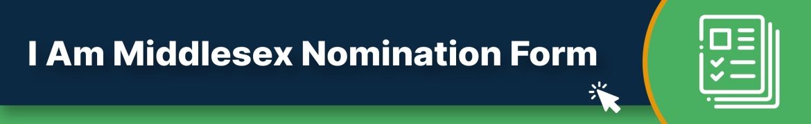 Banner reading, "I Am Middlesex Nomination Form" with an icon of forms
