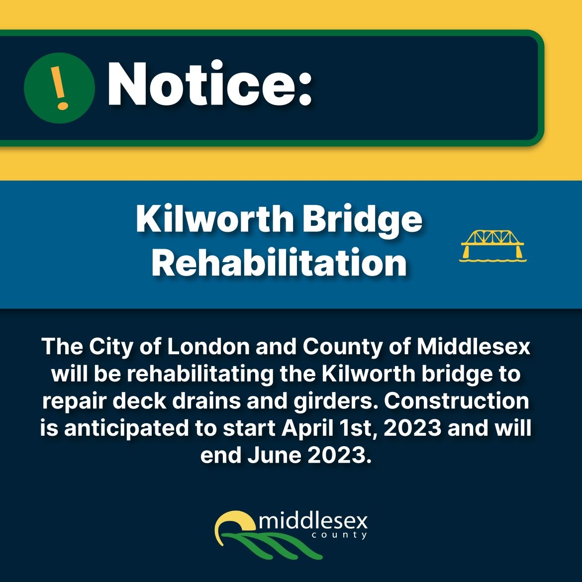Notice Kilworth Bridge Rehabilitation