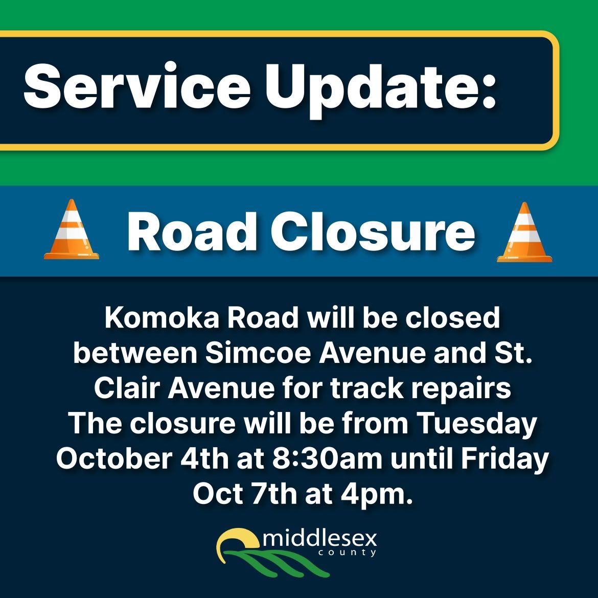 Road closure notice