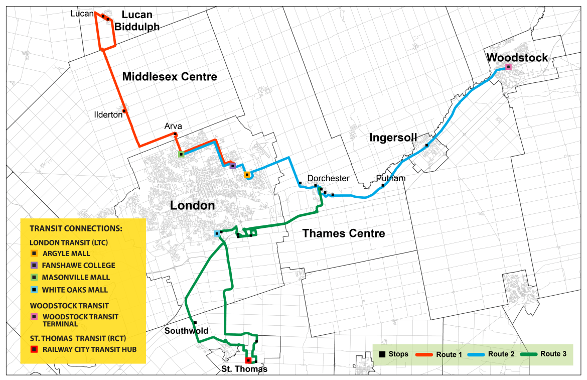 Middlesex County Connect_Service Map