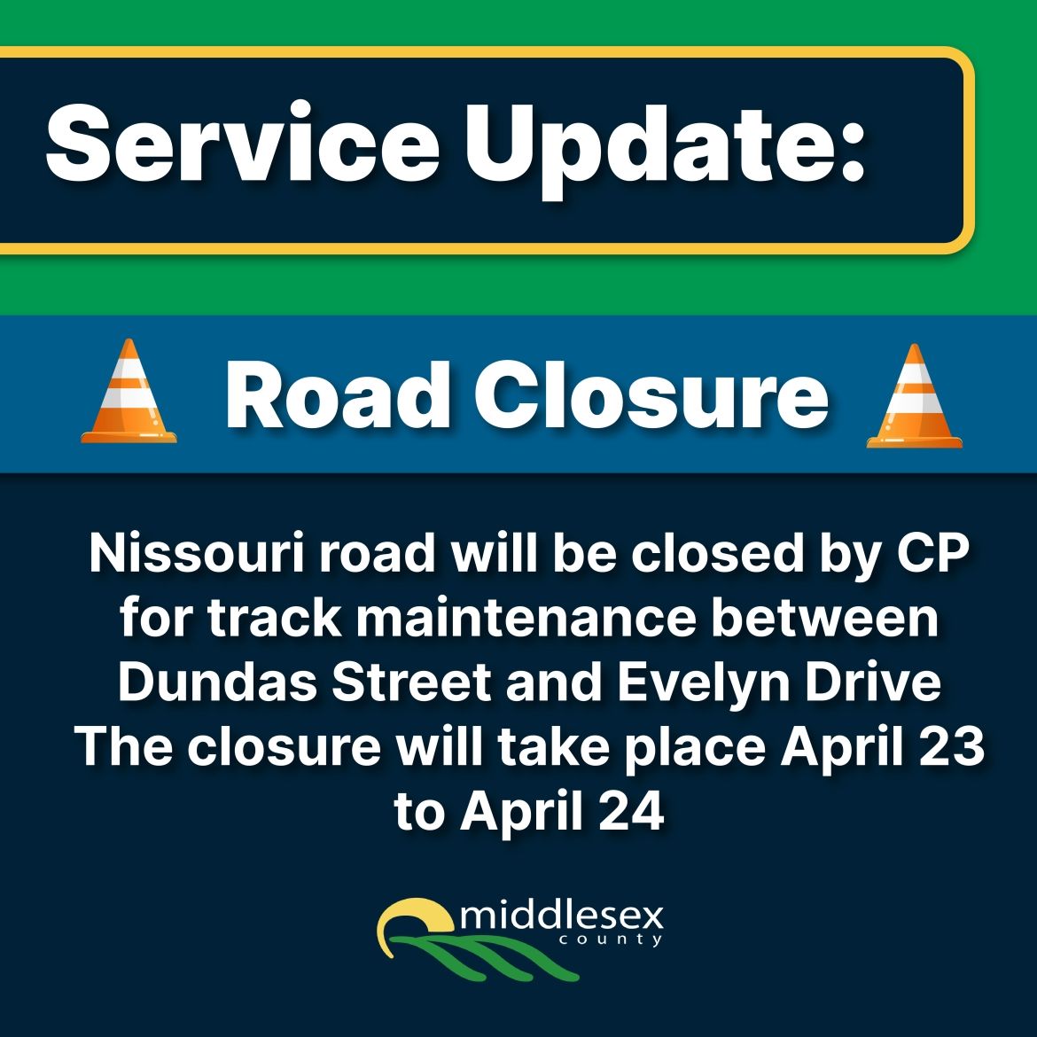 Road Closure - Nissouri Road