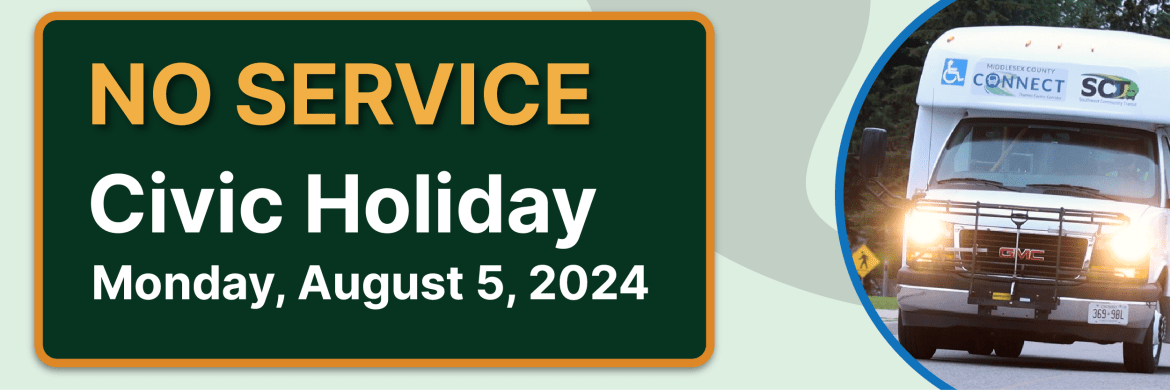 No Service - Civic Holiday