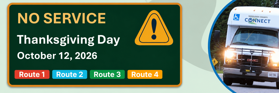 No Service - Thanksgiving Day - Oct 12, 2026