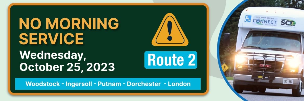 Route 2: No morning service