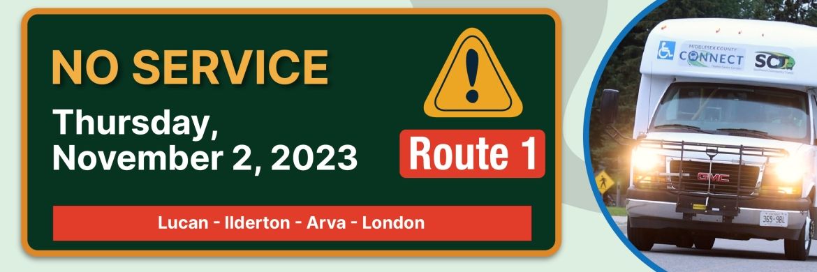 Route 1 - No service