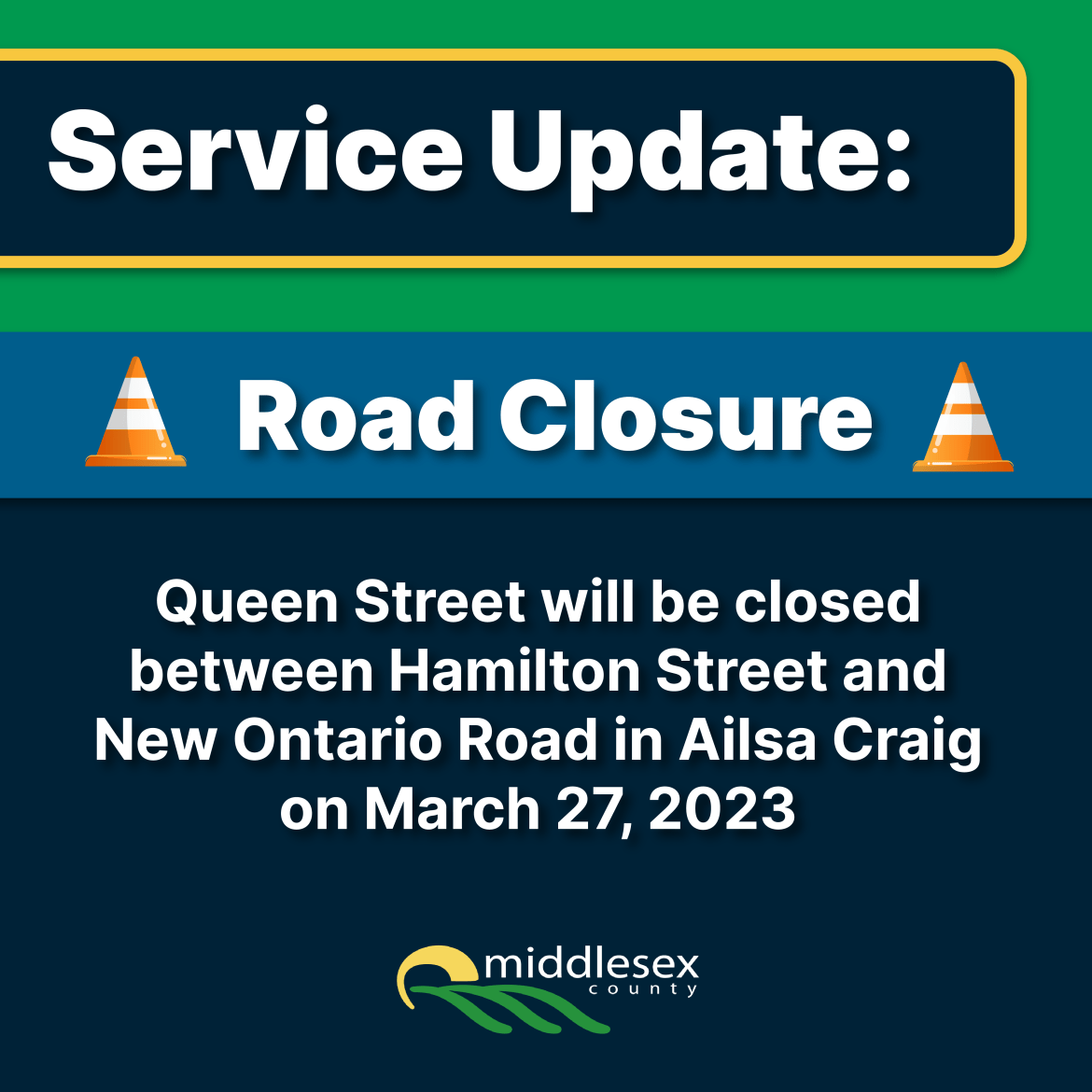 Road Closure for Queens Street
