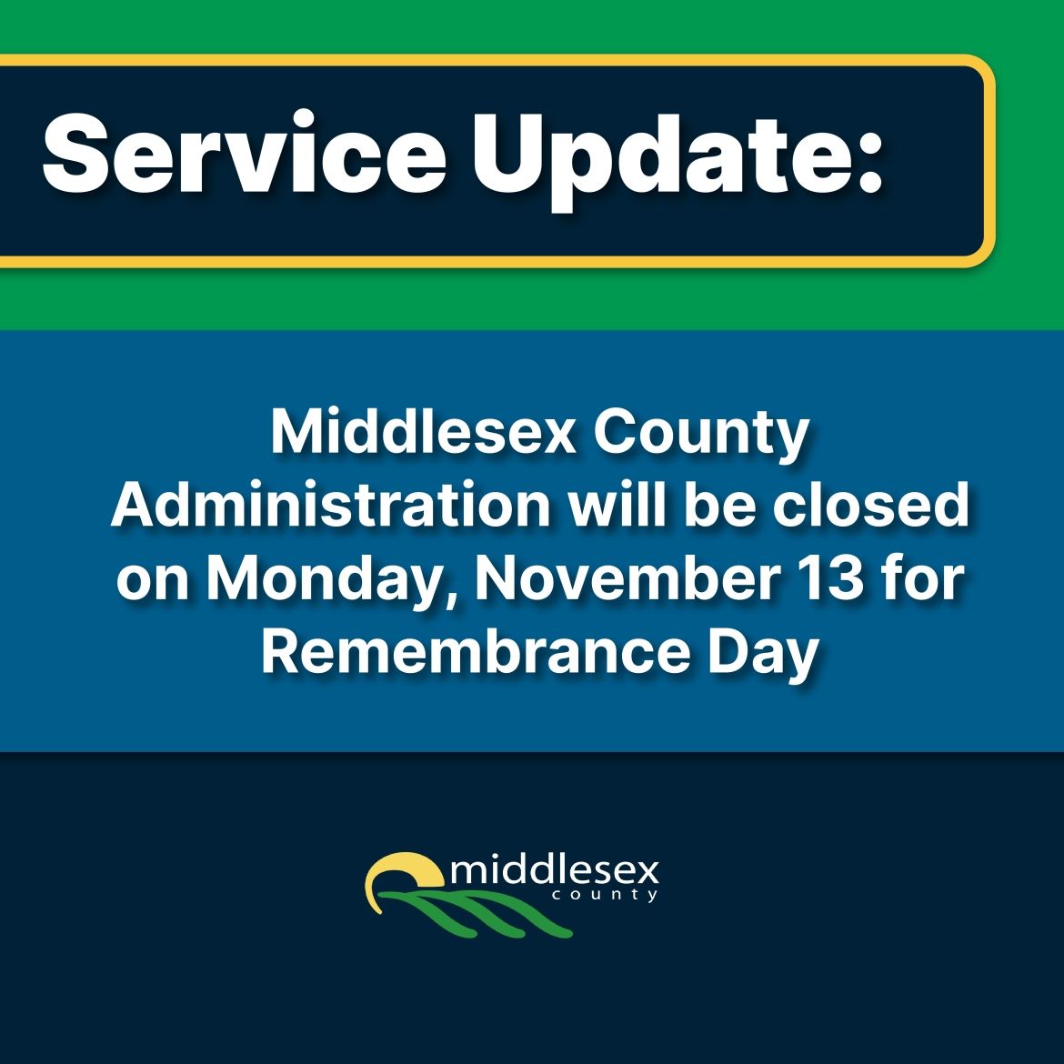 Remembrance Day closure
