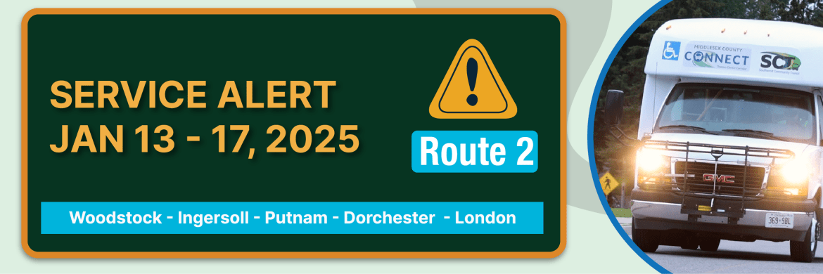 Route 2 banner - Jan 13-17