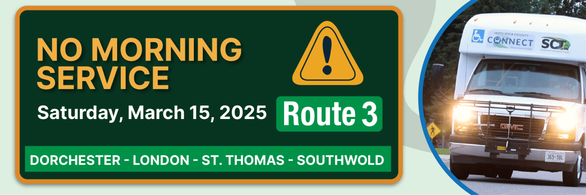 Route 3 - No AM Service