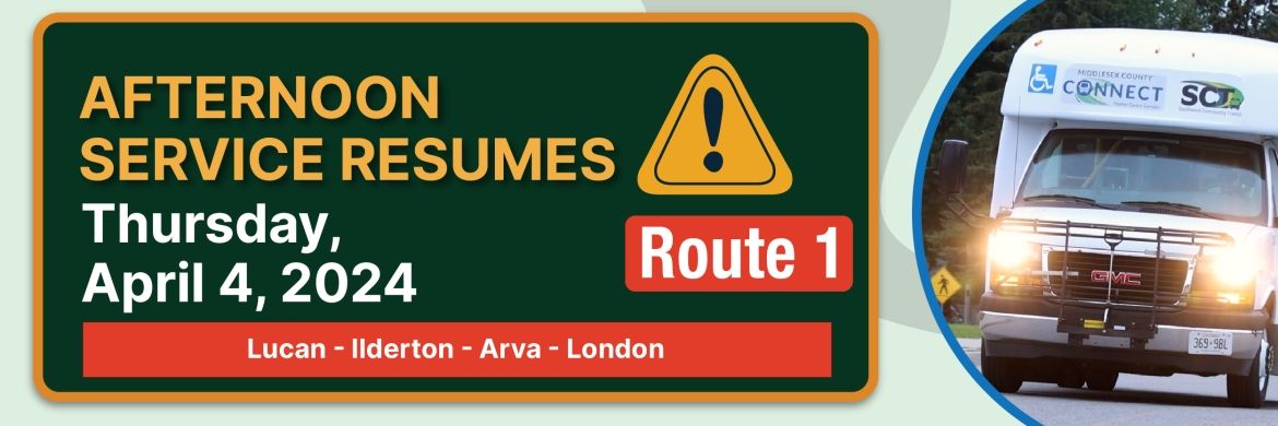 Service resumes - route 1