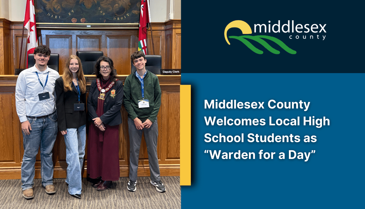 Middlesex County welcomes local high school students as "Warden for a Day"
