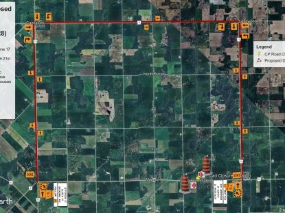 Proposed Detour for Thames Road 