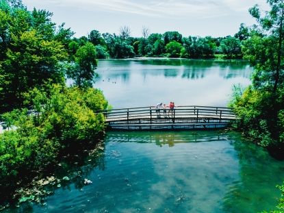 Bridge over a body of water