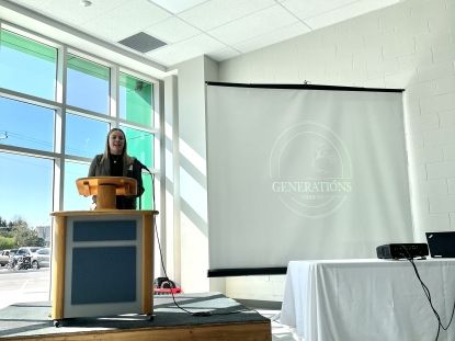 Colleen Crunican with Crunican Orchards 