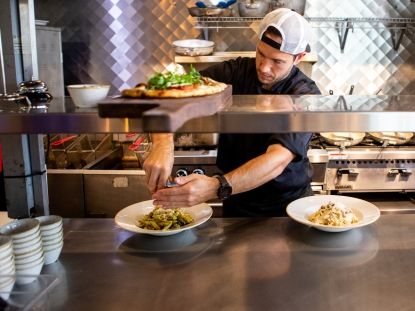 Man making pasta 