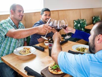 Group of people having a drink 